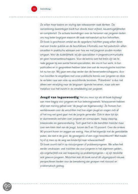 Tekstpagina met kop "Jeugd van tegenwoordig" en "Volwassenheid".