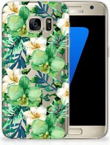 Bumper Case Geschikt voor Samsung S7 Orchidee Groen