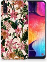 TPU silicone Hoesje Geschikt voor Samsung Galaxy A50 Flowers