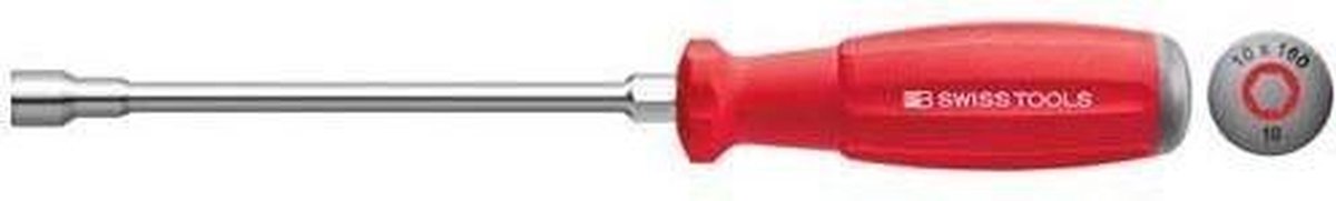PB Swiss Tools dopschroevendraaier 13 mm SwissGrip met zeskant op kling - PB8200.S13-200
