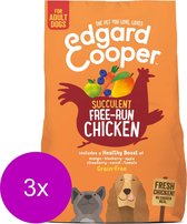 Edgard & Cooper Verse Scharrelkip Brok- Voor volwassen honden - Hondenvoer - 3 x 700g