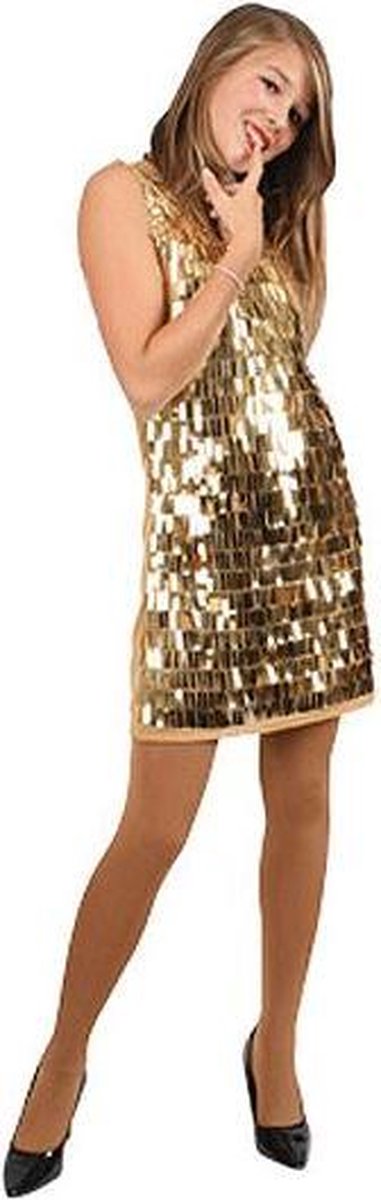 Gouden dames kleed 38 (m) | bol.com