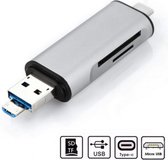 Lecteur de carte USB-C Type C / USB 3.0 / Micro USB / OTG TF SD MS pour Macbook 12 pouces