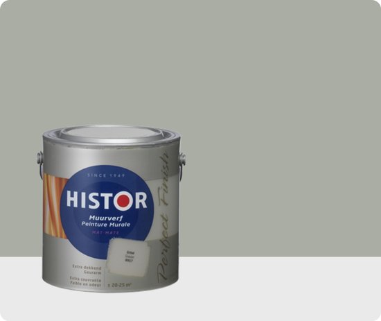 Oorzaak halen Alvast Histor Perfect Finish Muurverf Mat 2,5 liter - Grind | bol.com