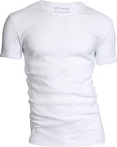 Garage 301 - T-shirt R-neck semi bodyfit white S 100% cotton 1x1 rib