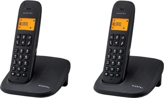 Alcatel Draadloze vaste telefoon met Trio-antwoordapparaat, F685, zwart