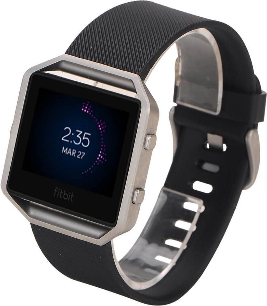 watchbands-shop.nl Siliconen bandje - Fitbit Blaze - Zwart - Small