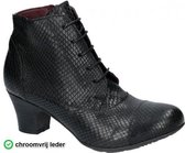 Brako - Dames Veterboots - Zwart - maat 39