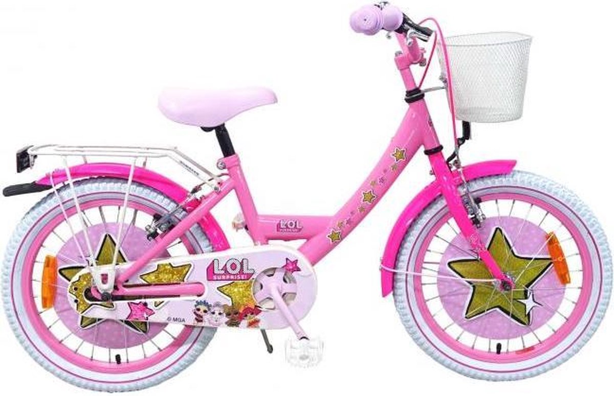 Lol surprise Kinderfiets Meisjes 18 inch Roze twee handremmen -  Fietsenvergelijken.nl