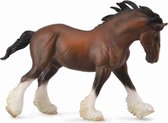 Collecta Paarden: Clydesdale Hengst 20 Cm Bruin