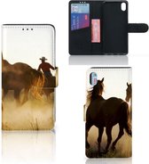 Xiaomi Redmi 7A Telefoonhoesje met Pasjes Design Cowboy
