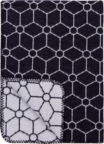 Couverture pour lit de bébé bio Meyco Honeycomb - 75 x 100 cm - Jean