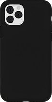 Accezz Hoesje Geschikt voor iPhone 11 Pro Hoesje Siliconen - Accezz Liquid Silicone Backcover - Zwart