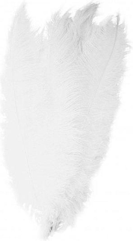 Plume de décoration mariage / mariage / plumes d'autruche blanc 50 - Plumes...  | bol.