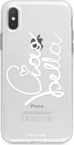 Fooncase Hoesje Geschikt voor iPhone XS - Shockproof Case - Back Cover / Soft Case - Ciao Bella!
