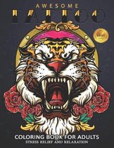 Awesome Tattoo Coloring Book for Adults