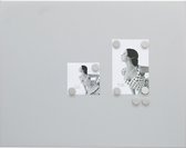 Deknudt Frames magneetbord S58MN3 - zilver - 8 magneten - 40x50 cm