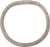 "Korte ketting metaal(vossenstaart schakel) 46cm lengte met magneet sluiting, 10mm dikte"