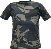 Camouflage t-shirt (180 g/m2) groen maat XXL