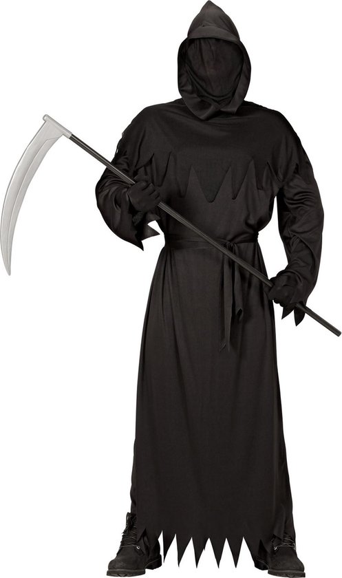 WIDMANN - Zwarte Dood kostuum voor mannen - S