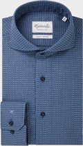 Shirtdeal - Blauw Birdseye shirt van Michaelis-boordmaat: 38