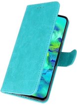 Samsung Galaxy Note 10 Plus Hoesje Kaarthouder Book Case Telefoonhoesje Groen