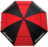 Parapluie de golf à double canopée de 68 pouces Clicgear - Rouge Zwart