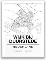 Poster/plattegrond WIJK-BIJ-DUURSTEDE - A4