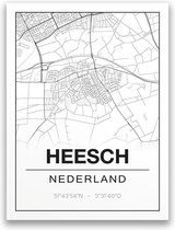 Poster/plattegrond HEESCH - A4