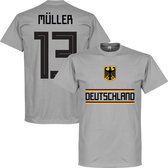 Duitsland Müller 13 Team T-Shirt - Grijs - XXXL