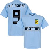 Argentinië Kun Aguero Team T-Shirt  - XXL