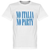 No Italia No Party T-Shirt - XXXXL