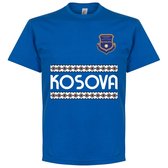 Kosovo Team T-Shirt - Blauw - XXXXL