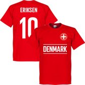 Denemarken Eriksen 10 Team T-Shirt - Rood - XXL