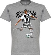 Ronaldo Juventus Script T-Shirt - Grijs - XL