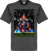 Barcelona The Holy Trinity T-Shirt - Donker Grijs - XXL