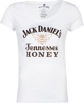 Jack Daniels Dames Tshirt -L- JD Honey Wit