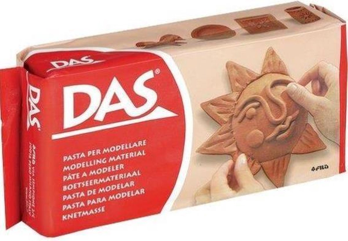 Das Klei Terracotta - Zelfhardende klei van 1 kg voor boetseren — afbeelding 2