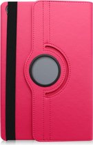 Shop4 - Huawei MediaPad M6 10.8 Hoes - Rotatie Cover Lychee Roze