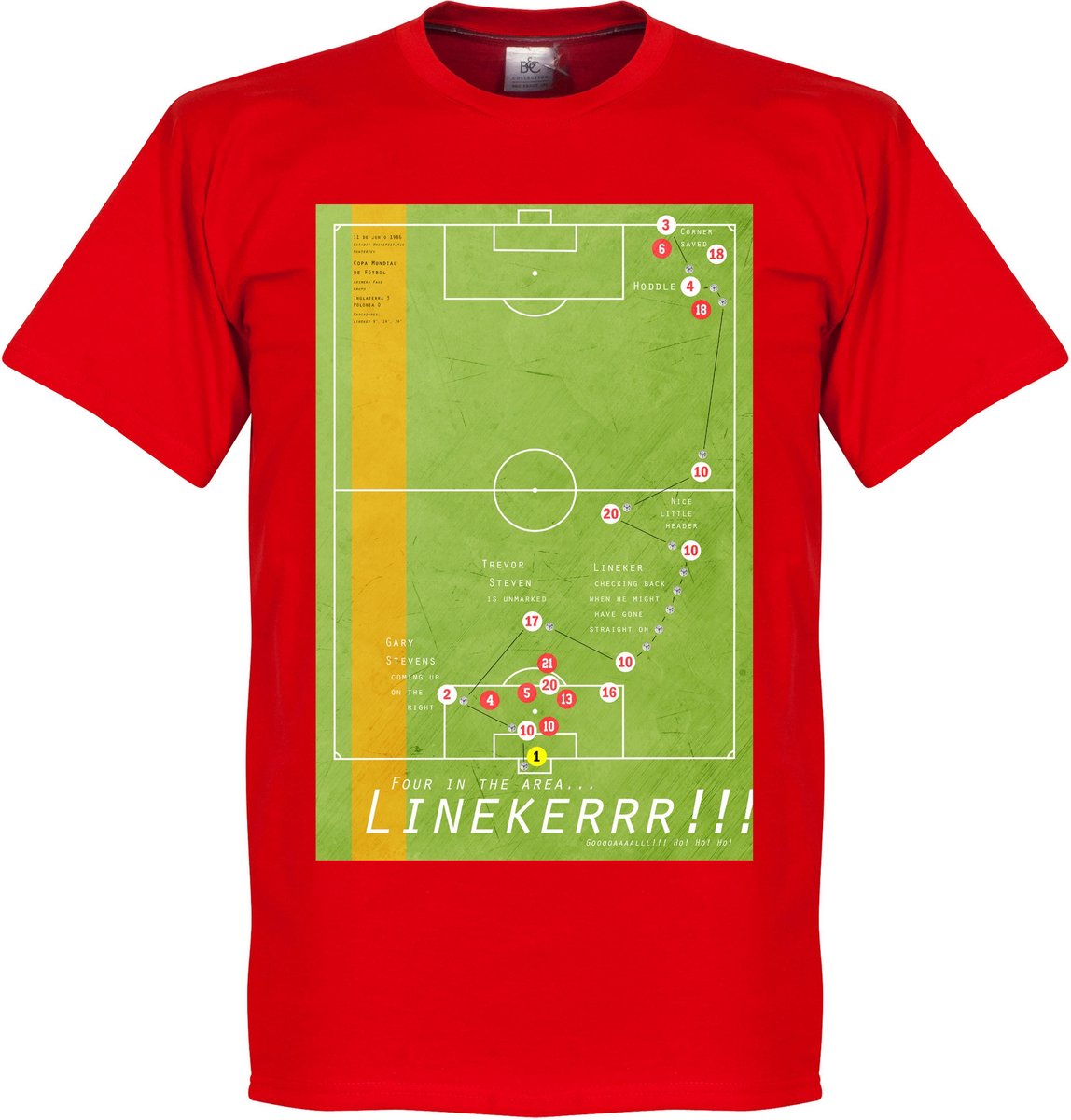 Pennarello Gary Lineker 1986 Classic Goal T-Shirt - L