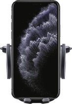 Shop4 - iPhone 11 Pro Max Autohouder Verstelbare CD Houder Zwart met Draaiklem Zwart