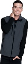 Softshell zomer vest/bodywamer antraciet/zwart voor heren - Herenkleding/dunne jassen - Mouwloze outdoor vesten M (38/50)