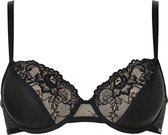 Sapph Snapdragon Padded Wire Bra Dames Zwart-90c