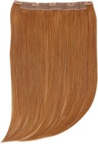 Remy Human Hair extensions Quad Weft straight 20 - rood 30#