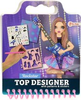 Toi-toys Tekenboek Met Stickers Rockster Meisjes Paars