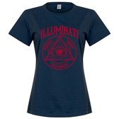 Illuminati Dames T-Shirt - Navy - L