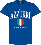 Italië Rugby T-Shirt - Blauw - XXXXL