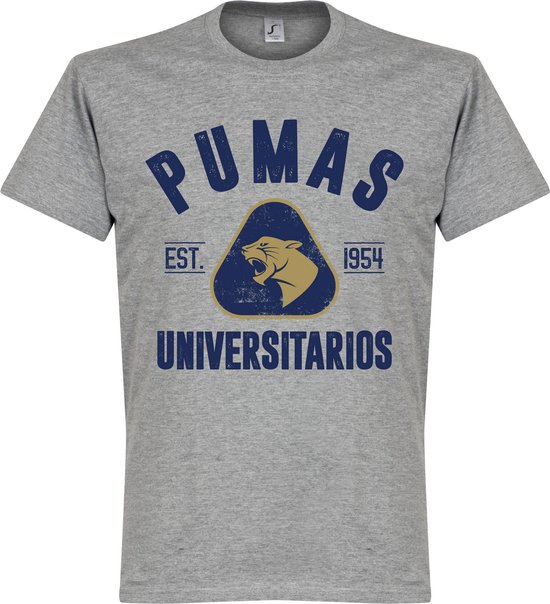 Pumas Established T-shirt - Grijs - Kinderen - 116