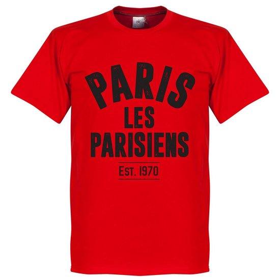 Paris Saint Germain Established T-Shirt - Rood  - XS