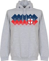 Engeland 2018 Pattern Hooded Sweater - Grijs - Kinderen - 140